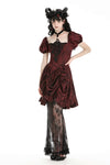 Gothic retro red court dress DW982