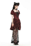 Gothic retro red court dress DW982