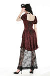 Gothic retro red court dress DW982