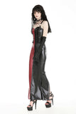 Magical girl red-black contrast bodycon dress DW984