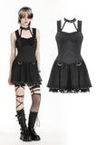 Punk black rebel lace dress. DW986