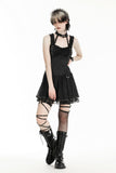 Punk black rebel lace dress. DW986