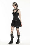 Punk black rebel lace dress. DW986