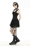 Punk black rebel lace dress. DW986