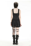 Punk black rebel lace dress. DW986