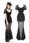 Gothic dark elegant sexy lace mermaid dress DW996