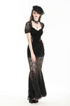 Gothic dark elegant sexy lace mermaid dress DW996