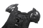 Gothic Faux Two-Piece Lace Velvet Rose Maxi Dress DW998
