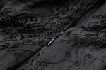 Gothic Faux Two-Piece Lace Velvet Rose Maxi Dress DW998