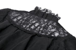 Gothic tattered cape mock two-piece blouse IW110