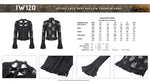 Gothic lace sexy hollow cross blouse IW120