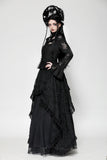 Gothic lace sexy hollow cross blouse IW120