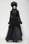 Gothic lace sexy hollow cross blouse IW120