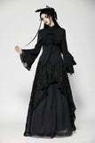 Gothic multi-Layer ruffled noble Top IW121