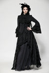 Gothic multi-Layer ruffled noble Top IW121