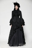 Gothic multi-Layer ruffled noble Top IW121