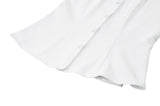 Gothic White Blouse with Lace Cravat & Jewel Brooch IW129