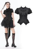 Gothic Lace Waist-Shaping Blouse IW138 - Gothlolibeauty