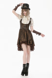 Daylight Verse - Retro Victorian Lace Patchwork Puff Sleeve Slim Blouse IW146WH