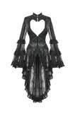 Gothic Classic Heart-Shaped Hollow-Out Tailcoat  JW269