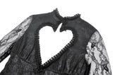 Gothic Classic Heart-Shaped Hollow-Out Tailcoat  JW269