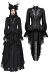 Gothic Hollow Pattern Sheer Tailcoat JW271