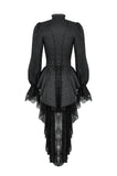 Gothic Hollow Pattern Sheer Tailcoat JW271