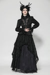 Gothic Hollow Pattern Sheer Tailcoat JW271