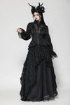 Gothic Hollow Pattern Sheer Tailcoat JW271