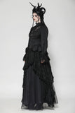 Gothic Hollow Pattern Sheer Tailcoat JW271