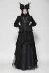 Gothic Hollow Pattern Sheer Tailcoat JW271