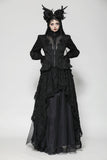 Gothic Hollow Pattern Sheer Tailcoat JW271