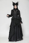 Gothic Hollow Pattern Sheer Tailcoat JW271