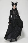 Gothic Hollow Pattern Sheer Tailcoat JW271