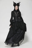 Gothic Hollow Pattern Sheer Tailcoat JW271