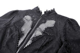 Gothic Hollow Pattern Sheer Tailcoat JW271