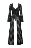Gothic Lace Trimmed Elegant Long Robe JW274