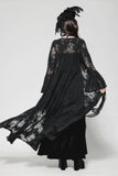 Gothic Lace Trimmed Elegant Long Robe JW274