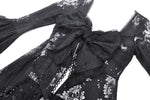 Gothic Lace Trimmed Elegant Long Robe JW274