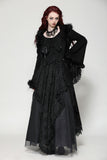 Romantic gothic plush hem coat with grand skirt JW282