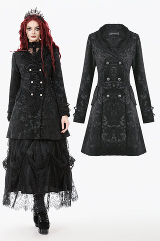 Gothic Jacquard Velvet Coat JW299