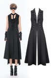Punk Sleeveless Long Fitted Coat JW300 - Gothlolibeauty