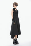 Punk Sleeveless Long Fitted Coat JW300 - Gothlolibeauty