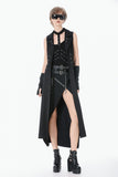 Punk Sleeveless Long Fitted Coat JW300 - Gothlolibeauty