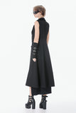 Punk Sleeveless Long Fitted Coat JW300 - Gothlolibeauty