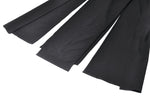 Punk Black Slit Metal Long Skirt KW367