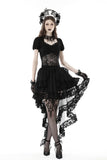 Punk frilly lace swallow tail skirt  KW294