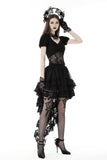 Punk frilly lace swallow tail skirt  KW294