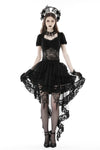 Punk frilly lace swallow tail skirt  KW294