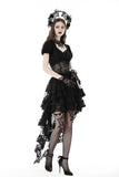 Punk frilly lace swallow tail skirt  KW294